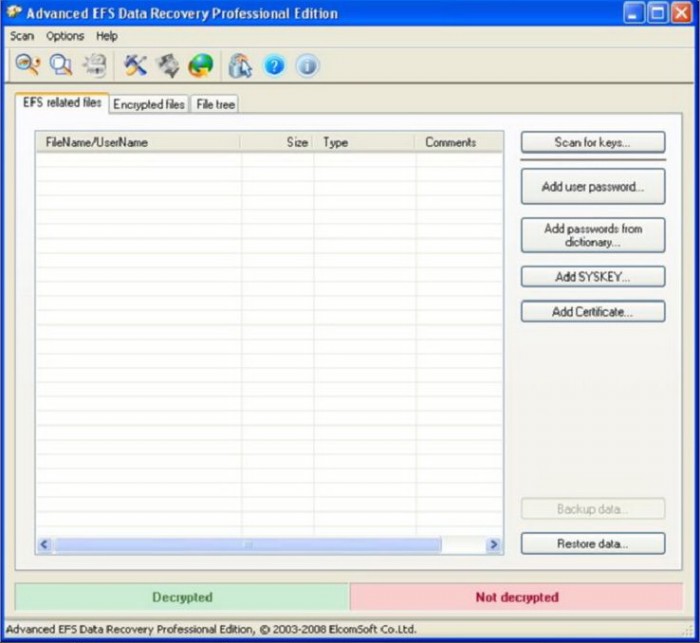 Advanced EFS Data Recovery v2.10 serial key or number